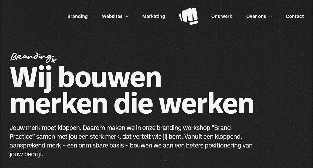 Screenshot van de website logobureau.nl