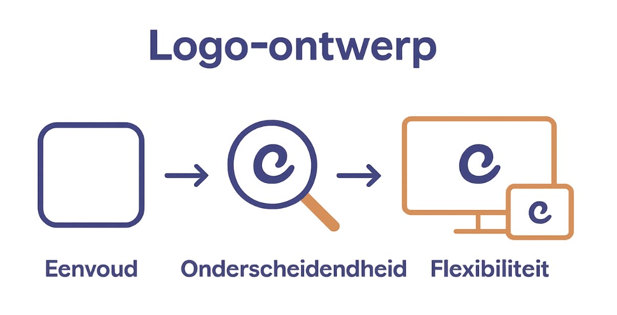 Infographic met drie iconen: eenvoud, onderscheidendheid, flexibiliteit